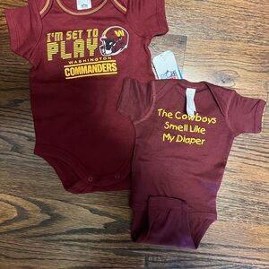 Washington Commanders Infant Onesies